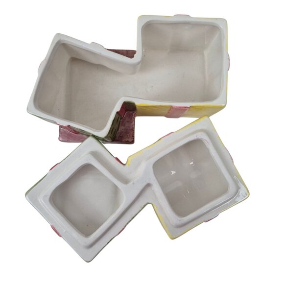 Spode Christmas Tree Candy Box Small Lidded RCPC Vintage England Earthenware - Picture 8 of 10